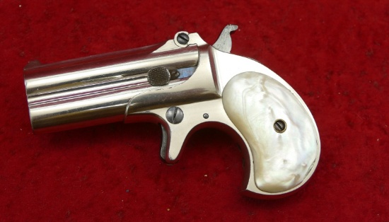 Fine Nickel Finished Remington Dbl Derringer