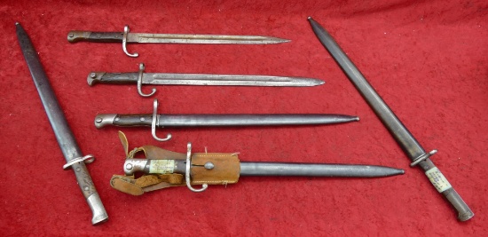 Lot of 6 Foreign Mauser Bayonets
