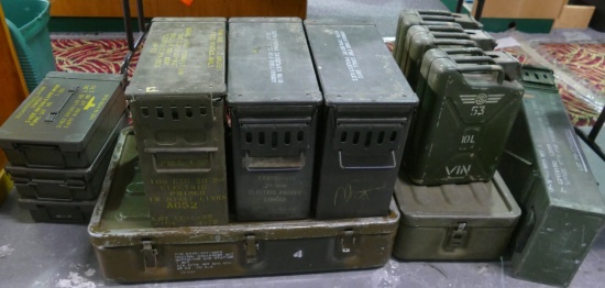 Surplus Ammo Can Lot