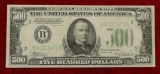 1934 Series US $500 Bill