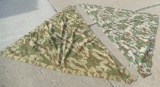 Pair WWII German Splinter Pattern Shelter Halves