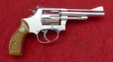 Smith & Wesson 34-1 Nickel Finish 22 cal Revolver