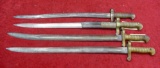 Lot of Civil War Era Brass Handle Saber Bayonets