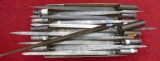 12 Pre Civil War US & Foreign Socket Bayonets (A3)