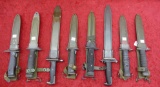 Lot of 8 US Bayonets