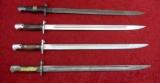 Lot of 4 English Model 1907 Bayonets