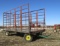 Square bale rack on JD 1065A wagon gear