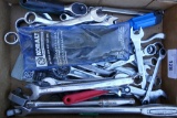 Box of Straight Wrenches & Tools