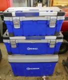 Set of 3 Cobalt Tool Boxes