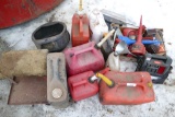Gas Cans, Funnels, & Auto Related Items