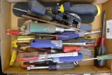 Box of Assorted Screw Drivers, Nut Drivers, Etc