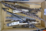 Lot of Long Shaft Wood & Cement Drill Bits
