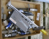 Box of Small Sockets, Swivel Joints, & Assorted