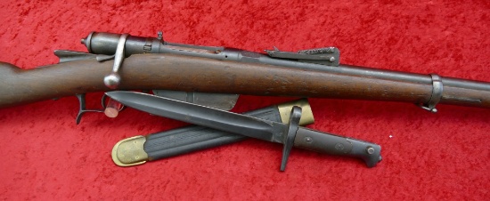 Italian Vetterli Military Rifle & Bayonet