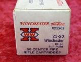 50 rds of Winchester 25-20 ammo