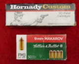 50 rds 9mm Makarov & 19 rds 44 Mag Handgun Ammo