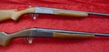 Pair of 20 ga Savage 220 Single Shot Shotguns