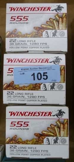 1665 rds Winchester 22LR Ammo