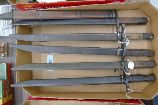 Lot of 5 Assorted Japanease Bayonets