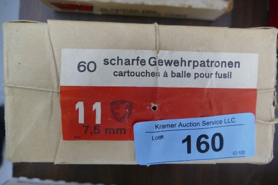 60 rds 7.5 Swiss Ammo