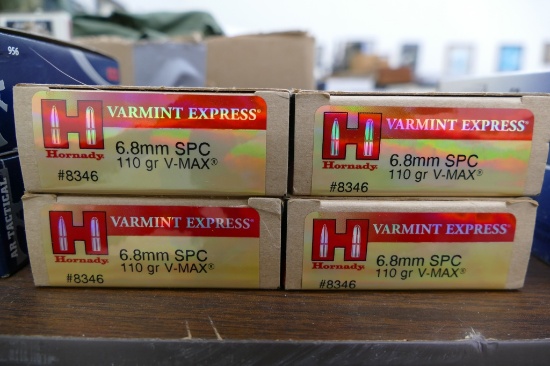 80 rds 6.8 SPC Hornady Ammo