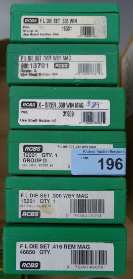 6 RCBS Reloading Dies