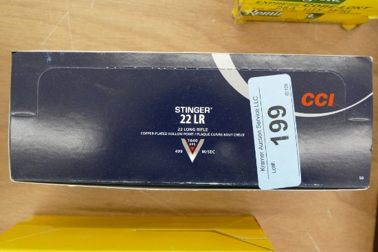 500 rds CCI 22 LR Stinger Ammo