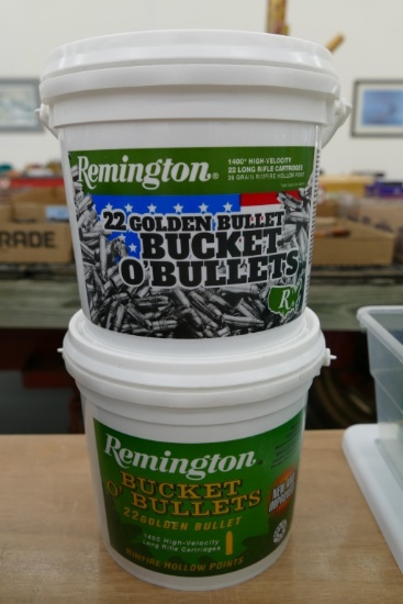 2 Remington 1400 ct Bucket O 22LR Bullets
