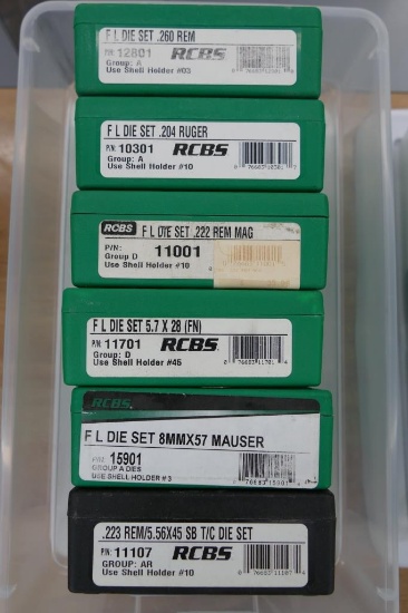 6 RCBS Reloading Dies
