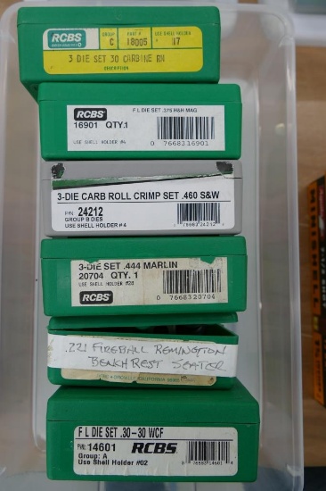 6 RCBS Reloading Dies