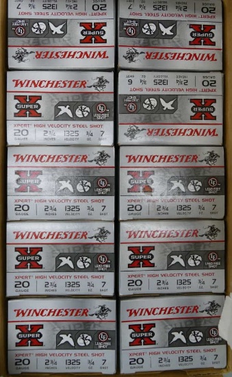 Case Winchester 20 ga High Velocity Steel 7 shot