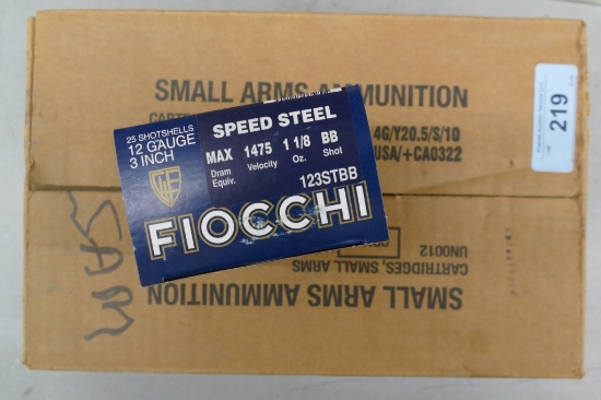 Case Fiocchi 12 ga BB Steel Shot