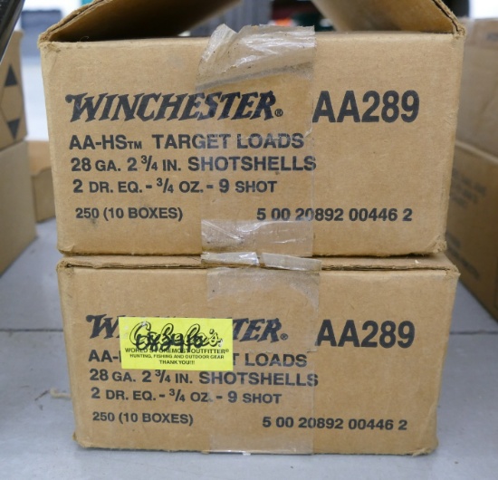 2 cases AA 28 ga 9 Shot Ammo