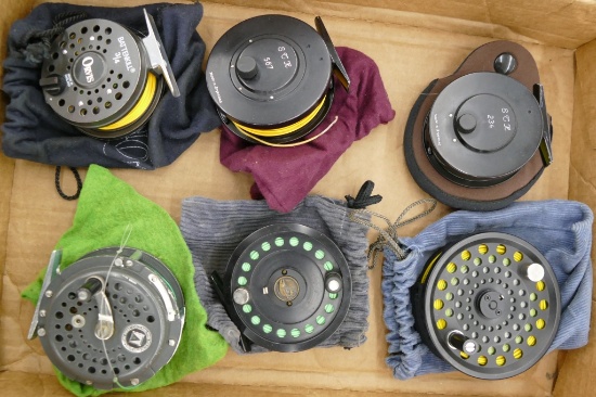 Lot of 6 Fly Reels