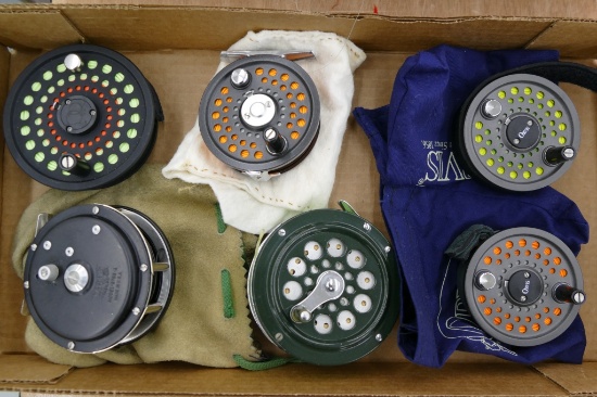 Lot of 6 Fly Reels