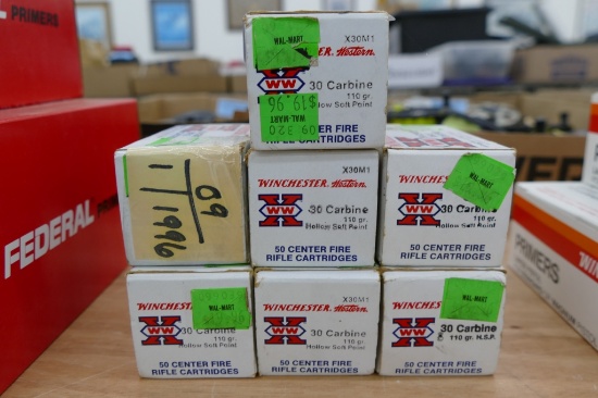 350 rds 30 Carbine Hollow Point Ammo