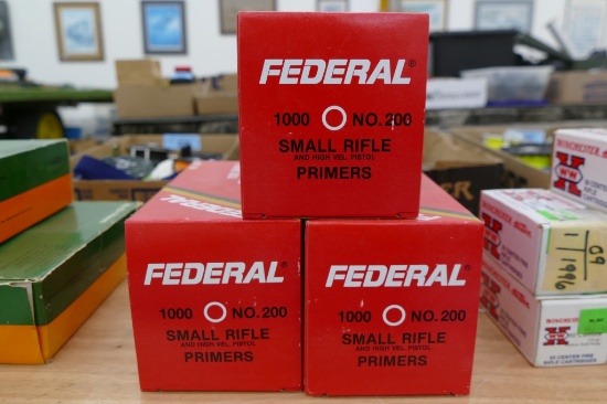 3000 ct Federal Small Rifle Primers
