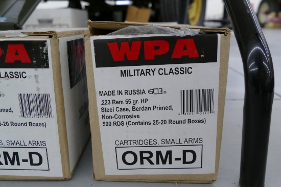 500 rd case of WPA 223 REM Ammo