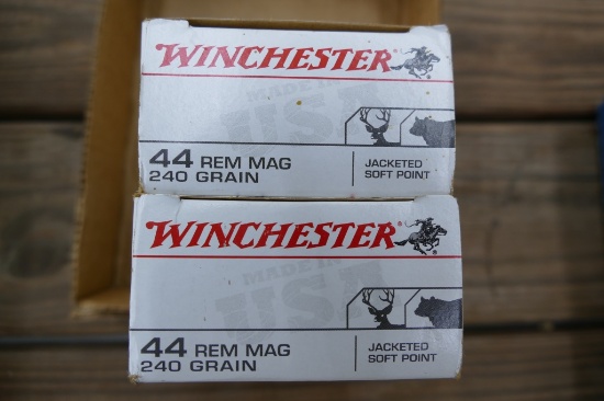 100 rds Winchester 44 Mag Ammo