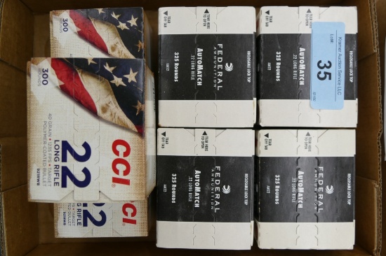 2200 rds Federal & CCI 22 LR Ammo