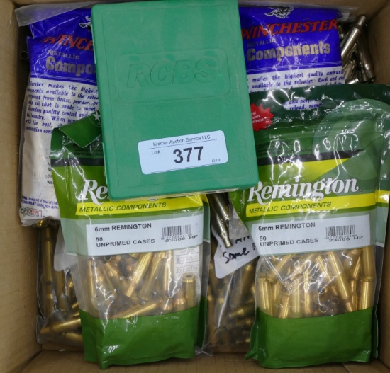 6mm REM Brass & Dies