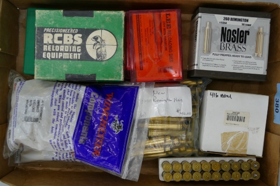 Lot of Misc. Reloading Dies & Brass