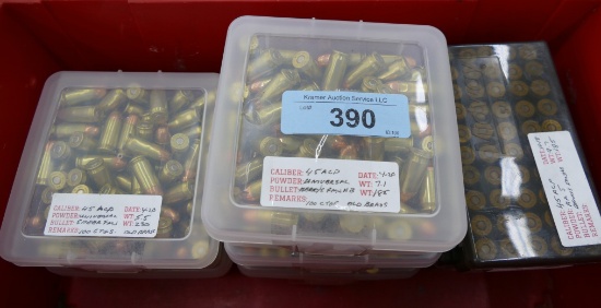 Approx 600 rds of 45 Reloads