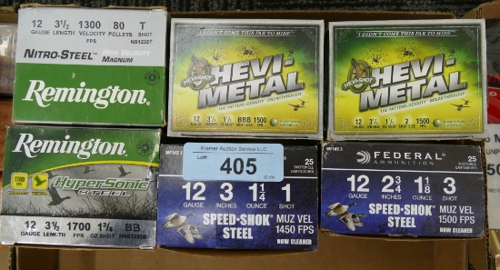 6 boxes of 12 ga Steel