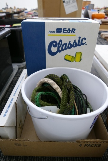 Bore Snakes & Ear Protection Lot