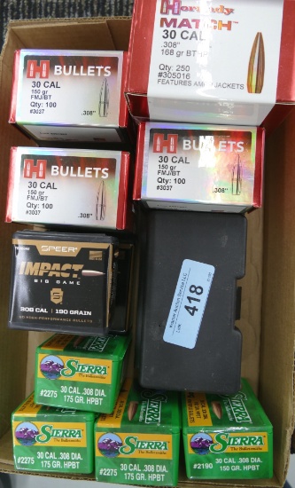 Large Lot of 30 cal Reloading Bullets