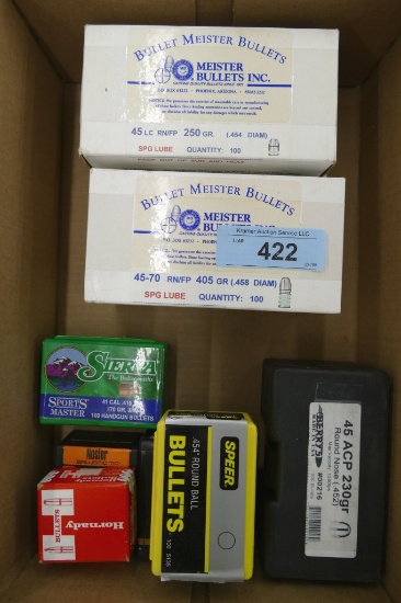 Large lot of 45 cal Reloading Bullets