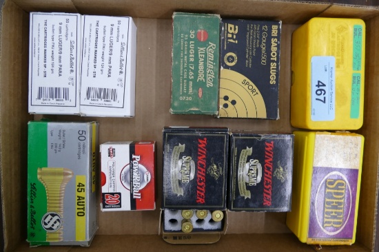 Box assorted Handgun Ammo