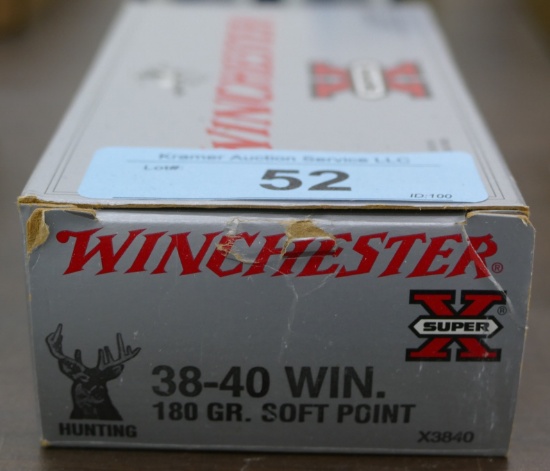 50 rds Winchester 38-40 Ammo