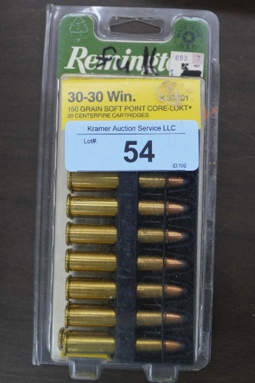 20 rds Remington 30-30 Ammo